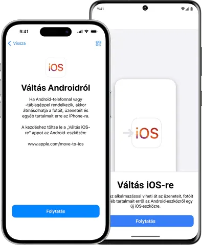 Androidról iOS-re váltás — Move to iOS alkalmazás használata