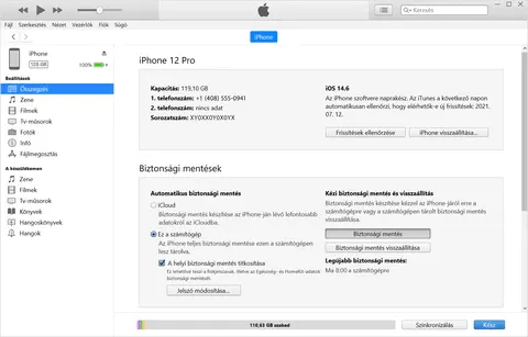 iPhone adatátvitel — beállítások és alkalmazások másolása