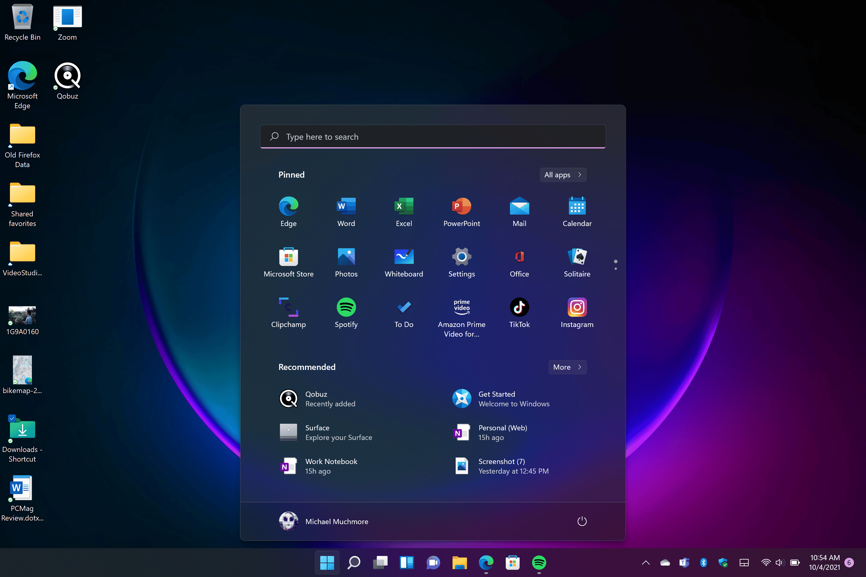 Windows 11 asztali felület és Start menü áttekintése