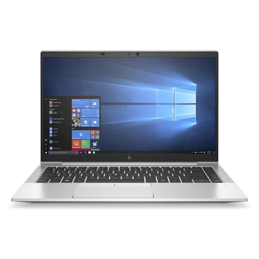 Felújított HP EliteBook 840 G7 üzleti laptop nyitott állapotban
