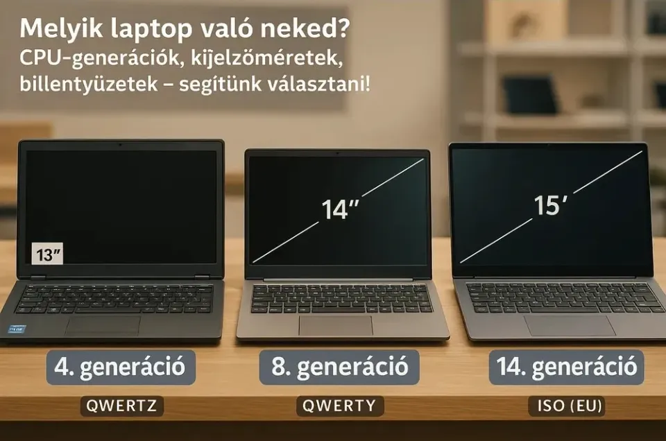 Használt laptop vásárlási útmutató 2025 – Ne égj be a 4th Gennel